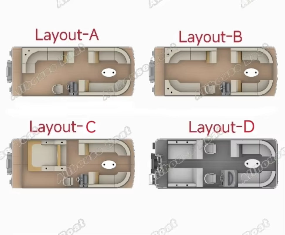 2025 Luxury Double Decker Pontoon Boat for Sports and Entertainment-For Fishing and Parties for Sale