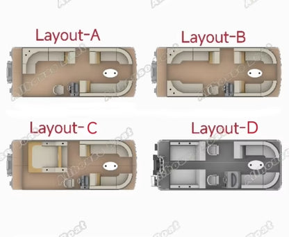 2025 Luxury Double Decker Pontoon Boat for Sports and Entertainment-For Fishing and Parties for Sale