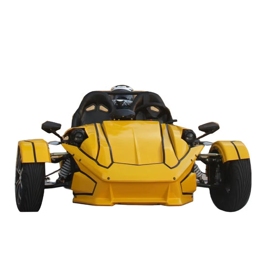 Custom Factory 72V80Ah Lithium Battery 6Kw Motor 2-Seater Electric ZTR Slingshot Motorcycle 3 Wheel with Left Steering