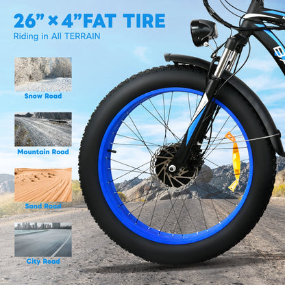 Baolujie 26" 2000W Electric Mountain Bike