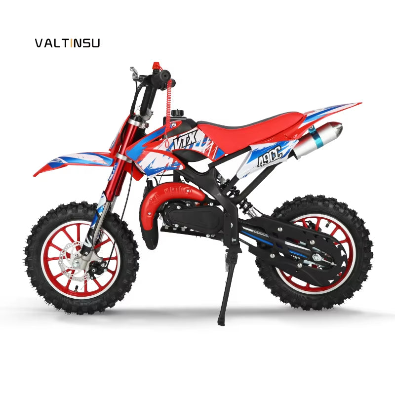 Children Moto Gasoline 49Cc Pocket Bike Kids Pit Bike 2 Stroke Air-Cooled Dirt Bike Motorcycles for Kids