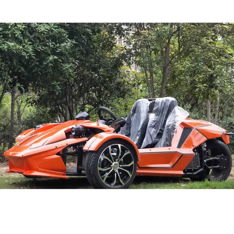 350Cc Convertible Supercar China Reverse Tricycle Three-Wheel Motorcycle with 2 Seats and Disc Brake Go Karts Accessories
