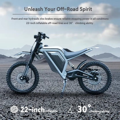 VALTINSU Hot Selling 60V 2500 W Aluminum Alloy Off-Road Electric Dirt Bike All Terrain Ebike Electric Motorcycle